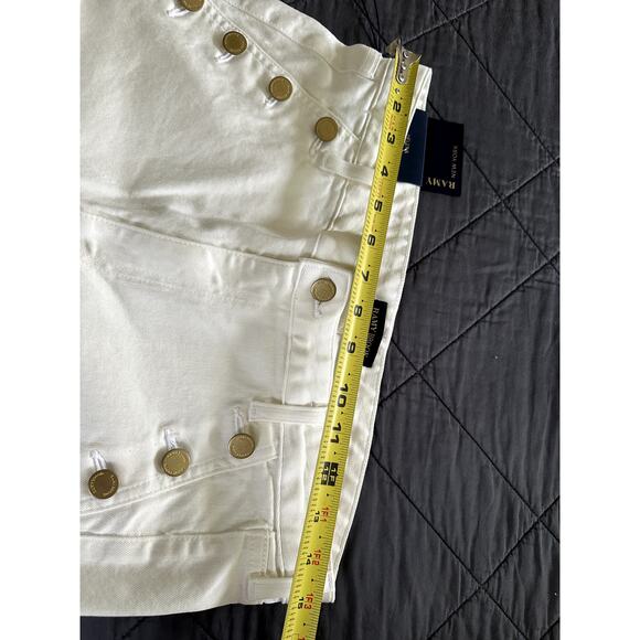 $255 Ramy Brook Helena White Jeans NEW Size 30 Cotton High Rise Flare Womens - Picture 3 of 8